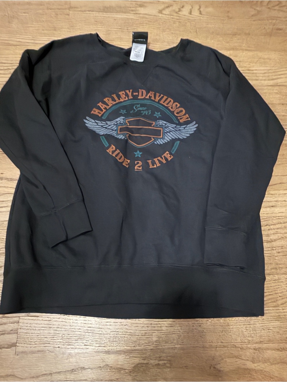 Harley- Davidson Black Crewneck Sweatshirt with Graphic size large women’s